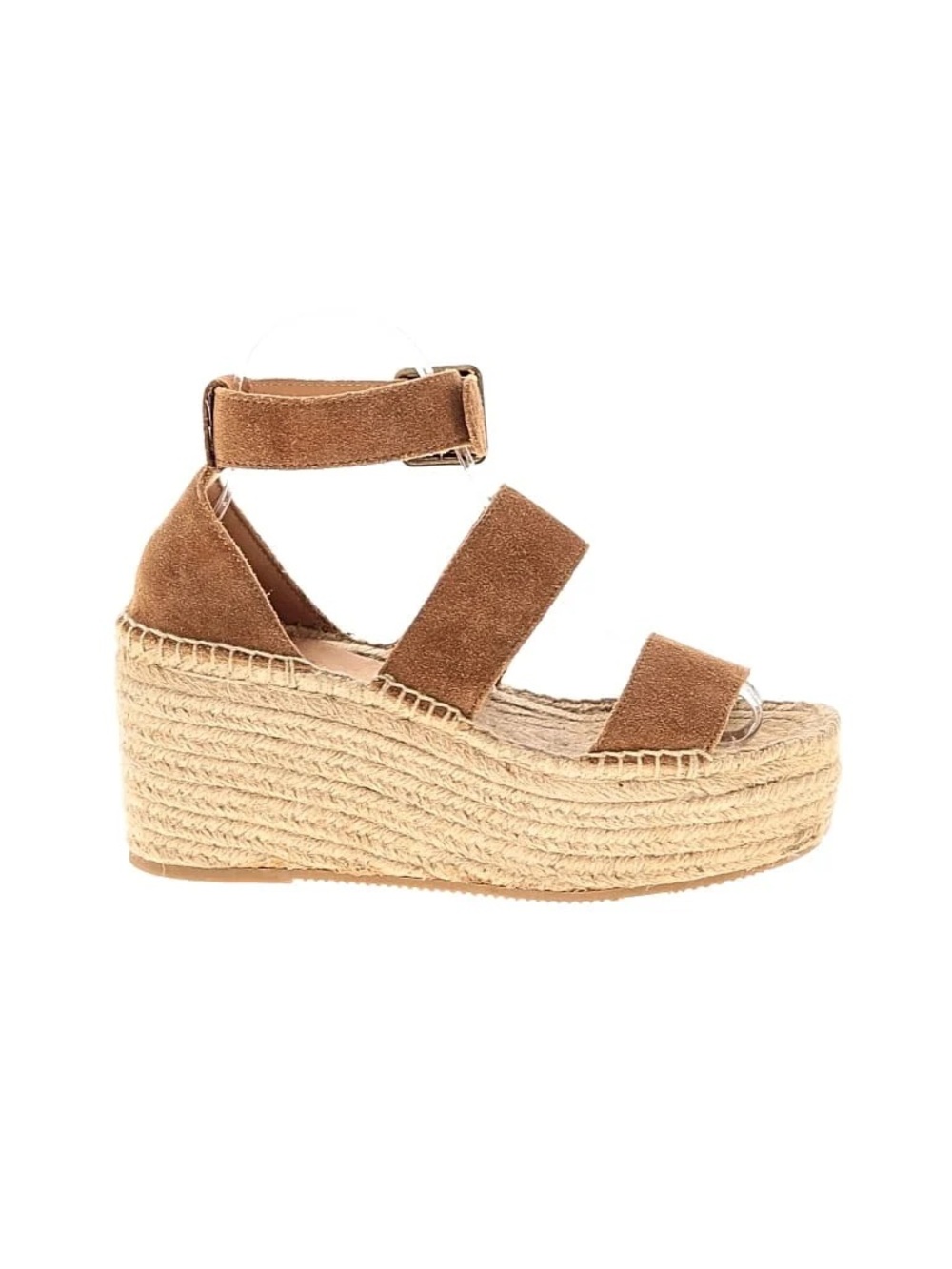 Soludos Suede Espadrille Wedge Sandal in Brown